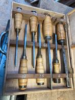 Hakbeitel Set - 7 Delig - 12-18-18-26-45-9-12 mm, Doe-het-zelf en Verbouw, Gereedschap | Handgereedschap, Ophalen of Verzenden