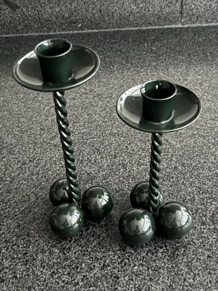 Gietijzeren Kandelaars - Prachtig Set!, Huis en Inrichting, Woonaccessoires | Kandelaars en Kaarsen, Zo goed als nieuw, Kandelaar