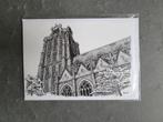Prent Grote Kerk Dordrecht., Verzamelen, Foto's en Prenten, 1980 tot heden, Nieuw, Ophalen of Verzenden, Gebouw