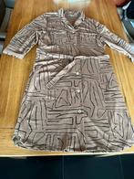 Caramel / zwarte Zusss overhemdjurk, maat XL, Kleding | Dames, Bruin, Verzenden, Maat 46/48 (XL) of groter, Zo goed als nieuw