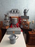 👌het waardevolle orgn. grijsgewolkt emaille uit opa's&oma's, Ophalen of Verzenden