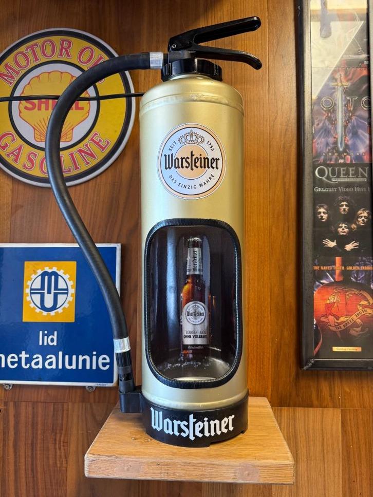 Warsteiner decoratieve brandblusser mancave, Huis en Inrichting, Lampen | Losse lampen, Nieuw, Led-lamp, Minder dan 30 watt, E14 (klein)