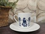Vintage Leeuwenzegel kop en schotel set Nunspeet Staphorst, Huis en Inrichting, Ophalen of Verzenden, Nvt, Overige stijlen, Kop(pen) en/of Schotel(s)