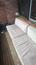 Pallet tuinset, inclusief kussens, Ophalen, Zo goed als nieuw