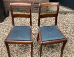 Frans antieke eetkamer stoelen, Huis en Inrichting, Stoelen, Hout, Gebruikt, Blauw, Ophalen of Verzenden
