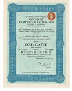 Gooische Tramweg Maatschappij - 1931 - Obligatie ƒ 1000, Postzegels en Munten, Aandelen en Waardepapieren, Verzenden, 1920 tot 1950
