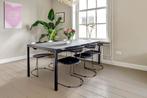 6x Ursela designstoelen – Italiaans topdesign, Ophalen, Zwart, Leer, Zo goed als nieuw