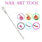 RVS nail art gel spatel, TRANSPARANT, Overige kleuren, Nieuw, Ophalen of Verzenden, Handen en Nagels