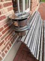 Rookgas trekkap open haard rvs goede staat, Ophalen, Zo goed als nieuw