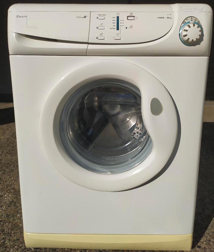 Candy wasautomaat, Witgoed en Apparatuur, Wasmachines, Gebruikt, Voorlader, 4 tot 6 kg, 85 tot 90 cm, 1200 tot 1600 toeren, Wolwasprogramma