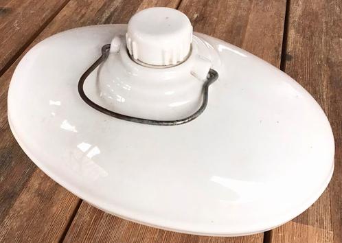 ZELDZAME ANTIEKE PORSELEINEN BEDKRUIK/BEDDENKRUIK/BEDWARMER, Antiek en Kunst, Curiosa en Brocante, Ophalen of Verzenden