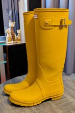 Hunter Boots - regenlaarzen - Maat 42 - Geel - IZGS, Kleding | Dames, Geel, Ophalen of Verzenden, Gedragen, Regenlaarzen