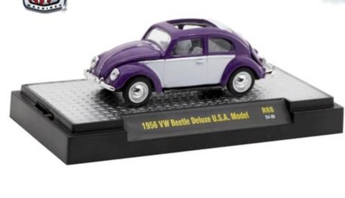 1956 VW Kever Beetle Deluxe USA Model van M2 1/64 R88, Hobby en Vrije tijd, Modelauto's | Overige schalen, Nieuw, Auto, Ophalen of Verzenden