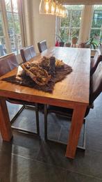 Mooie, grote eettafel, Huis en Inrichting, Tafels | Eettafels, Ophalen, Gebruikt, Romantisch robuust, 100 tot 150 cm