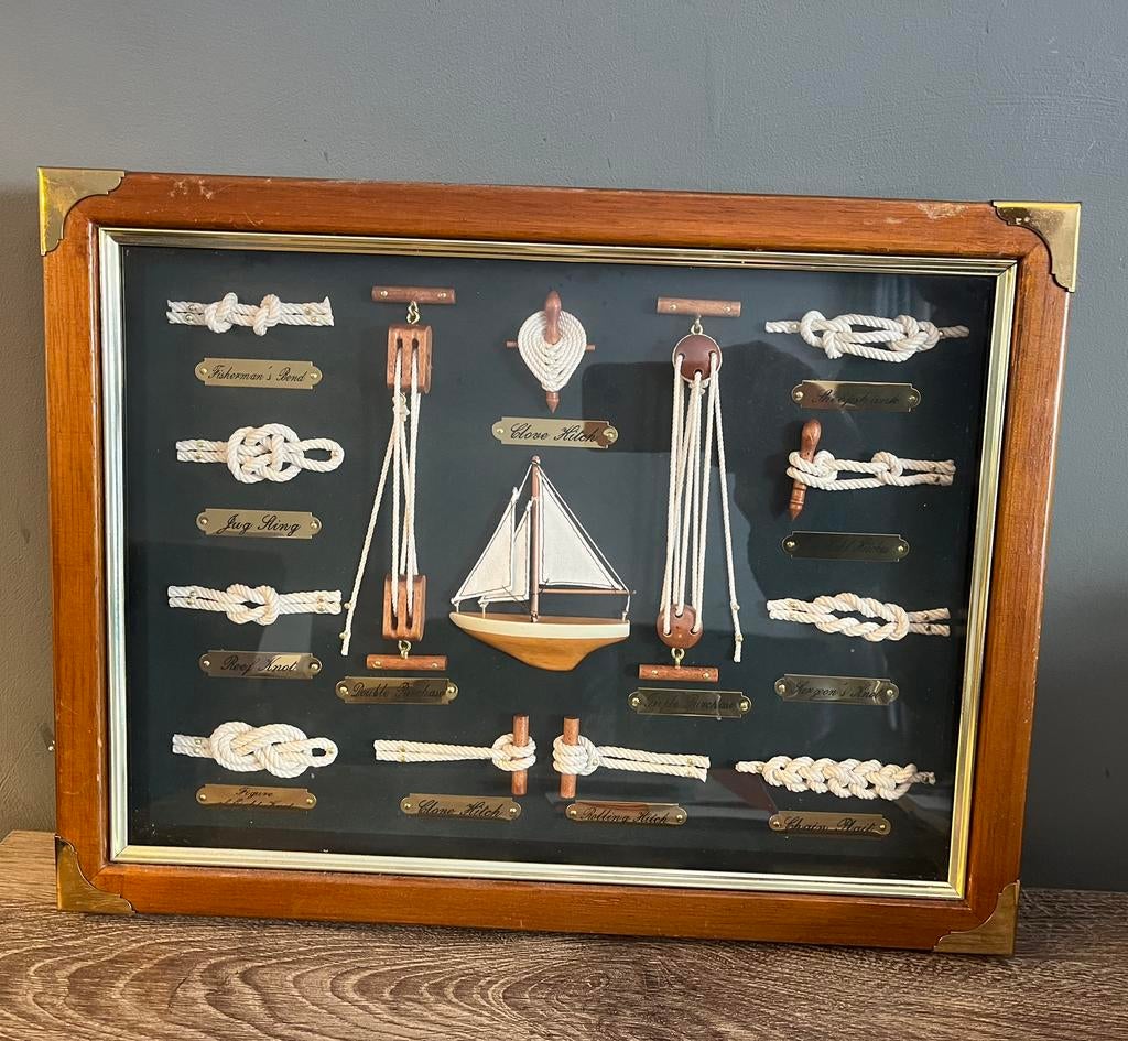 Decoratief knopenbord, Verzamelen, Scheepvaart, Gebruikt, Overige typen, Ophalen