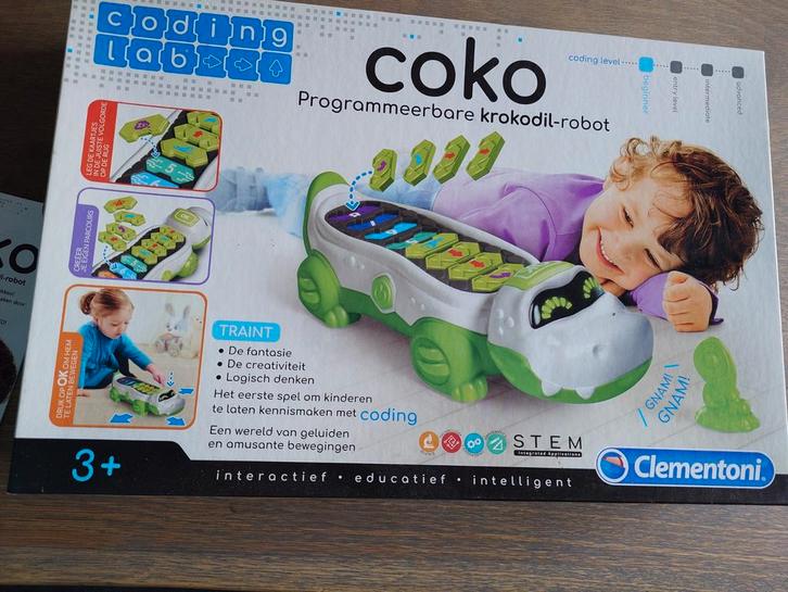 Coko Programmeerbare Krokodil - Coding Lab Clementoni, Kinderen en Baby's, Speelgoed | Educatief en Creatief, Zo goed als nieuw