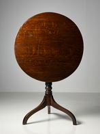 Tilt top tafel Engels antiek eiken 19e eeuw