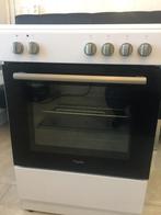 inductie fornuis oven wit, Ophalen, Hete lucht, Zo goed als nieuw, 60 cm of meer
