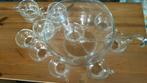 Prachtige Glazen Bowlset / Bowlschaal + 12 Glaasjes Kopjes, Antiek en Kunst, Antiek | Glas en Kristal, Ophalen of Verzenden