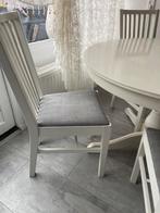 Gebruikte IKEA eettafel met 4 stoelen – wit, Huis en Inrichting, Tafels | Eettafels, Ophalen, Gebruikt, Rechthoekig, 100 tot 150 cm