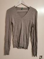 Benetton grijs trui large, Ophalen of Verzenden, Gedragen, Maat 42/44 (L), Grijs