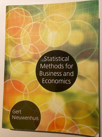 Statistical methods for business and economics
