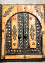 Decoratieve spiegel met luikjes, Ophalen of Verzenden, Vierkant, Minder dan 50 cm, Minder dan 100 cm