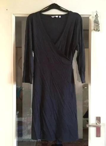 Nieuwe grijs/blauwe wikkel jurk van Miss Etam XL nu 21,99€ beschikbaar voor biedingen