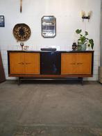 Vintage XL dressoir Jaren 50 60 met bar en verlichting, 25 tot 50 cm, Ophalen of Verzenden, Zo goed als nieuw