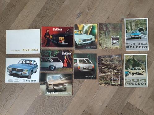 Folders peugeot 504, Boeken, Auto's | Folders en Tijdschriften, Zo goed als nieuw, Peugeot, Ophalen of Verzenden