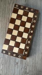 Vintage houten schaakset, Hobby en Vrije tijd, Gezelschapsspellen | Bordspellen, Een of twee spelers, Ophalen of Verzenden, Nieuw