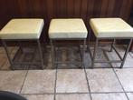 3 lage vintage krukjes, Huis en Inrichting, Krukjes, Ophalen, Gebruikt, Hout