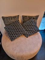 Sierkussens Kwantum - Set van 4, Ophalen of Verzenden, Zo goed als nieuw, Blauw, Vierkant