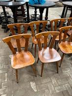 10 Mooie Café Stoelen - Houten Stoelen, Huis en Inrichting, Stoelen, Gebruikt, Bruin, Ophalen of Verzenden, Vijf, Zes of meer stoelen