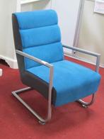 Petrol - rvs frame zetel stoel, Ophalen, Gebruikt, 75 tot 100 cm, Metaal