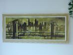 Zeldzame schilderij Jaren Space AGe 60 70 New York skyline, Ophalen, Schilderij