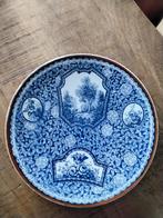 Delfts Blauw Bord met Landschap, Ophalen of Verzenden