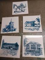 5 tegels 15x15 cm met spaubeekse gebouwen, Ophalen of Verzenden