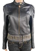 Versace X H&M Real leather, S, Kleding | Heren, Maat 46 (S) of kleiner, Versace x HM, Zo goed als nieuw, Zwart