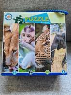 Legpuzzels dieren 4 x 100 stukjes, Ophalen of Verzenden, Meer dan 50 stukjes, Zo goed als nieuw, 6 jaar of ouder