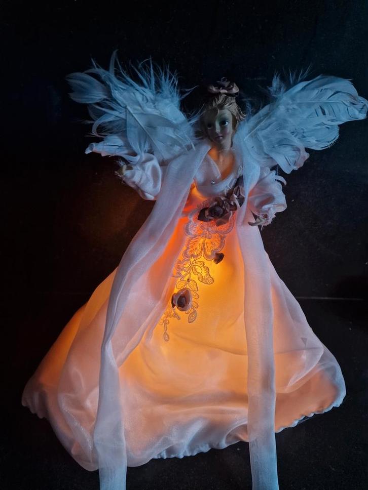 Kerstengel met Verlichting, Huis en Inrichting, Woonaccessoires | Kandelaars en Kaarsen, Minder dan 25 cm, Overige materialen