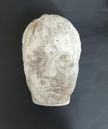 Schitterend antiek dodenmasker van overleden man masker beschikbaar voor biedingen