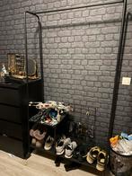 Kledingrek zwart, Kleding | Dames, Kledingrekken, Ophalen, Met wielen, Zo goed als nieuw