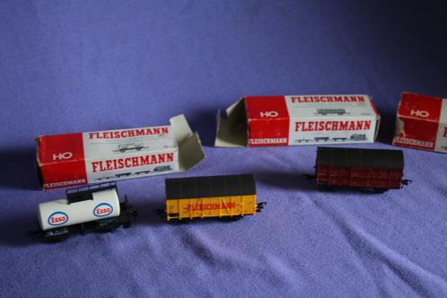 3x Fleischmann H0 wagon. 5022,5029,5032, Hobby en Vrije tijd, Modeltreinen | H0, Nieuw, Wagon, Gelijkstroom, Overige merken, Analoog