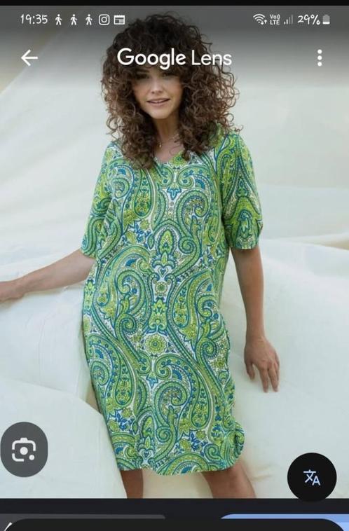 Fos Amsterdam, linnen jurk, M/L, Kleding | Dames, Jurken, Zo goed als nieuw, Maat 38/40 (M), Ophalen of Verzenden