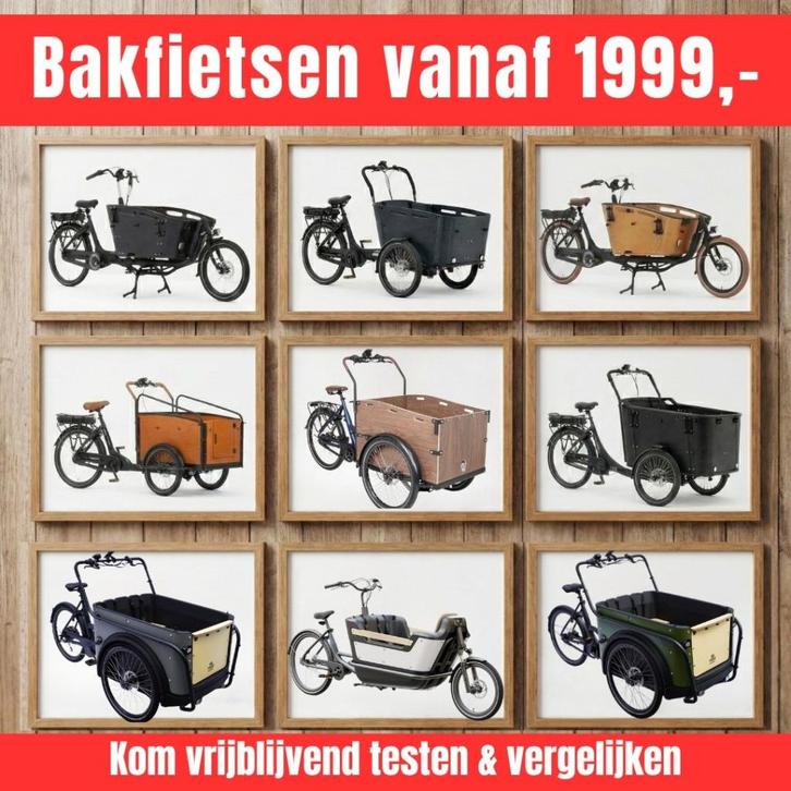 Betaalbare elektrische bakfiets & bakfietsen ideaal voor gez, Fietsen en Brommers, Fietsen | Bakfietsen, Nieuw, Overige merken