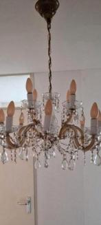 Te koop een mooie grote kristallen kroonluchter met 12 armen, Huis en Inrichting, Lampen | Kroonluchters, Ophalen, Zo goed als nieuw