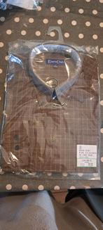 Euroclub Bruin Geruit Overhemd - Maat M, Euroclub, Bruin, Zo goed als nieuw, Halswijdte 39/40 (M)