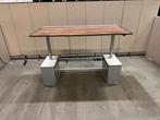 Elektrisch zit-sta bureau 180x90xH59-124 cm, 9 stuks, Ophalen of Verzenden, In hoogte verstelbaar, Gebruikt, Bureau