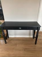 Zwarte bijzettafel met lade, Antiek en Kunst, Antiek | Meubels | Tafels, Ophalen